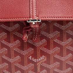 Goyard Red Goyardine Coated Canvas and Leather Mini Alpin Backpack