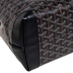 Goyard Black Goyardine Coated Canvas and Leather Bellechasse PM Tote