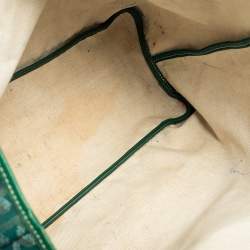 Pre Owned Goyard Green Goyardine Coated Canvas St. Louis PM Tote