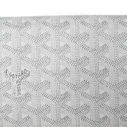 Pre Owned Goyard White Goyardine Coated Canvas Richelieu Wallet