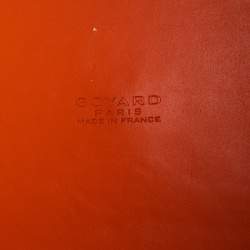 Pre Owned Goyard Orange Goyardine Coated Canvas and Leather Marquises Tote