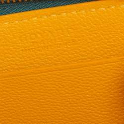 Pre Owned Goyard Green Coated Canvas Goyardine Coin Purse