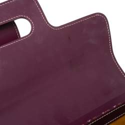Pre Owned Goyard Burgundy Coated Canvas and Leather Saigon Top Handle Bag