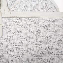 Pre Owned Goyard White Goyardine Coated Canvas St.Louis PM Tote