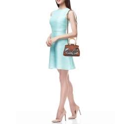 مملوكة مسبقًا حقيبة غويارد سايغون صغيرة يد علوية جلد و كانفاس غوياردين بني 