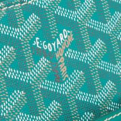 Pre Owned حقيبة جويارد سايغون جلد وكانفاس مقوى خضراء بيد علوية MM