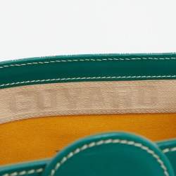 Pre Owned حقيبة جويارد سايغون جلد وكانفاس مقوى خضراء بيد علوية MM