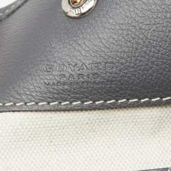 Pre Owned Goyard Grey Goyardine Coated Canvas and Leather Saint Louis PM Tote