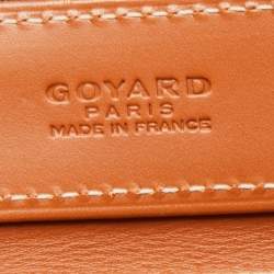 Pre Owned Goyard Brown Goyardine Coated Canvas and Leather Okinawa GM Tote