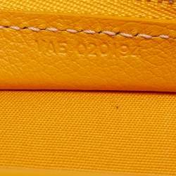 Pre Owned Goyard Yellow Goyardine Coated Canvas Jouvence MM Toiletry Pouch
