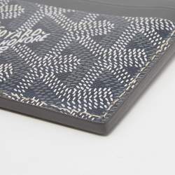 Pre Owned Goyard Grey Goyardine Coated Canvas and Leather Saint Sulpice Card Holder