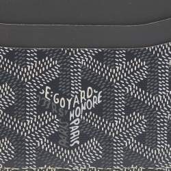 Pre Owned Goyard Grey Goyardine Coated Canvas and Leather Saint Sulpice Card Holder
