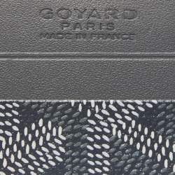 Pre Owned Goyard Grey Goyardine Coated Canvas and Leather Saint Sulpice Card Holder