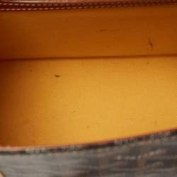 Pre Owned Goyard Brown Goyardine Coated Canvas and Leather Saigon PM Top Handle Bag