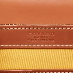 Pre Owned Goyard Brown Goyardine Coated Canvas and Leather Saigon PM Top Handle Bag