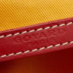 Pre Owned Goyard Red Goyardine Coated Canvas Sac Cap Vert Crossbody Bag