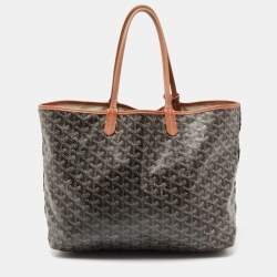 Pre Owned Goyard Tan Goyardine Coated Canvas and Leather Saint Louis PM Tote