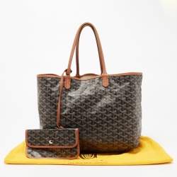 Pre Owned Goyard Tan Goyardine Coated Canvas and Leather Saint Louis PM Tote