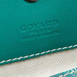 Pre Owned Goyard Green Goyardine Coated Canvas Saint Louis GM Tote