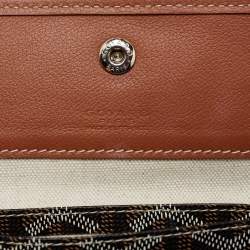 Pre Owned Goyard Brown/Tan Goyardine Coated Canvas and Leather Saint Louis PM Tote