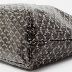 Pre Owned Goyard Brown/Tan Goyardine Coated Canvas and Leather Saint Louis PM Tote