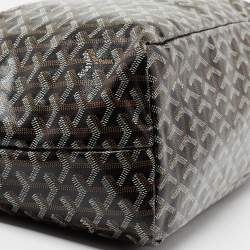Pre Owned Goyard Brown/Tan Goyardine Coated Canvas and Leather Saint Louis PM Tote