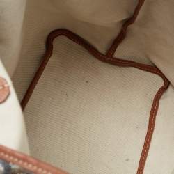 Pre Owned Goyard Brown/Tan Goyardine Coated Canvas and Leather Saint Louis PM Tote