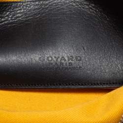 Pre Owned Goyard Black Goyardine Coated Canvas PM Senat Clutch