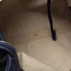 Pre Owned Goyard Navy Blue Coated Canvas Hardy Tote