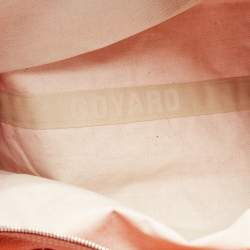 Pre Owned Goyard Orange Goyardine Coated Canvas and Leather PM Hardy Tote