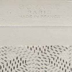 Pre Owned Goyard White Goyardine Coated Canvas And Leather Saint Sulpice Card Holder