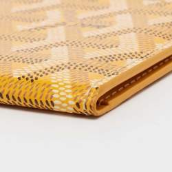 Goyard Yellow Goyardine Coated Canvas Victoire Companion Bifold Wallet