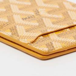 Goyard Yellow Goyardine Coated Canvas Victoire Companion Bifold Wallet
