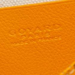 Pre Owned Goyard Yellow Goyardine Coated Canvas Plumet Crossbody Bag