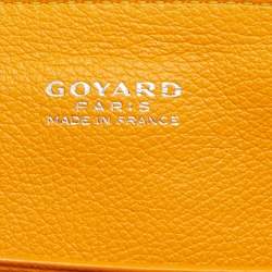 Pre Owned حقيبة بيد علوية جويارد ميني ساجون جلد وكانفاس مقوى جوياردين أسود/بني