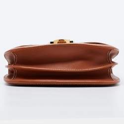 Pre Owned Goyard Brown Goyardine Coated Canvas and Leather 233 PM Shoulder Bag