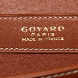 Pre Owned Goyard Brown Goyardine Coated Canvas and Leather 233 PM Shoulder Bag