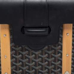 Goyard Black Goyardine Coated Canvas and Leather Saigon MM Top Handle Bag