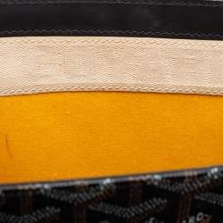 Goyard Black Goyardine Coated Canvas and Leather Saigon MM Top Handle Bag