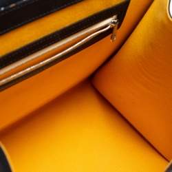 Goyard Black Goyardine Coated Canvas and Leather Saigon MM Top Handle Bag