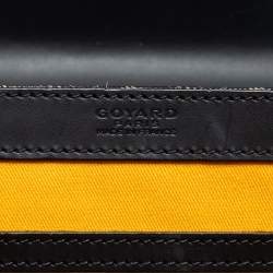 Goyard Black Goyardine Coated Canvas and Leather Saigon MM Top Handle Bag