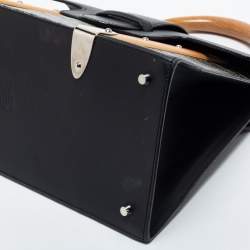 Goyard Black Goyardine Coated Canvas and Leather Saigon MM Top Handle Bag