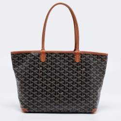 Pre Owned Goyard Brown Goyardine Coated Canvas and Leather Artois MM Tote