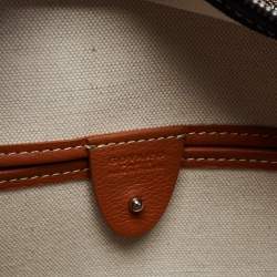 Pre Owned Goyard Brown Goyardine Coated Canvas and Leather Artois MM Tote