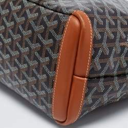 Pre Owned Goyard Brown Goyardine Coated Canvas and Leather Artois MM Tote