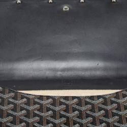 Goyard Black Goyardine Coated Canvas Monte Carlo Bois Clutch