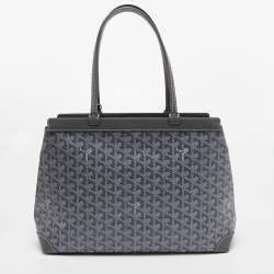 Pre Owned Goyard Grey Goyardine Coated Canvas and Leather Bellechasse PM Tote