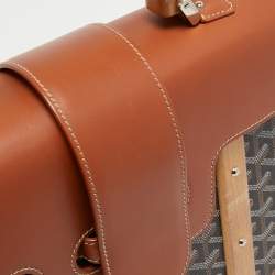 Goyard Brown Goyardine Coated Canvas and Leather Saigon MM Top Handle Bag