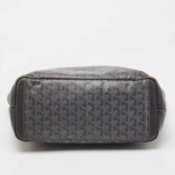 Pre Owned Goyard Grey Goyardine Coated Canvas and Leather Artois MM Tote