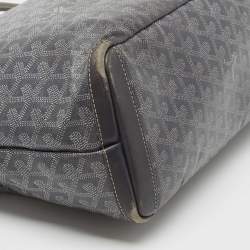 Pre Owned Goyard Grey Goyardine Coated Canvas and Leather Artois MM Tote
